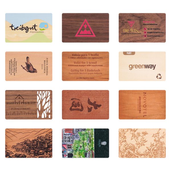 Hotel Wooden Cards