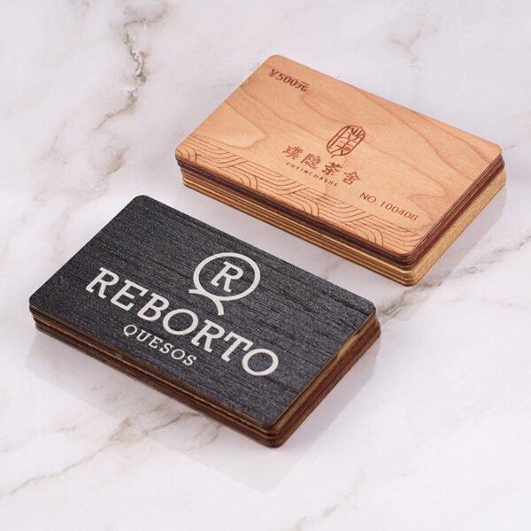 Hotel Wooden Cards
