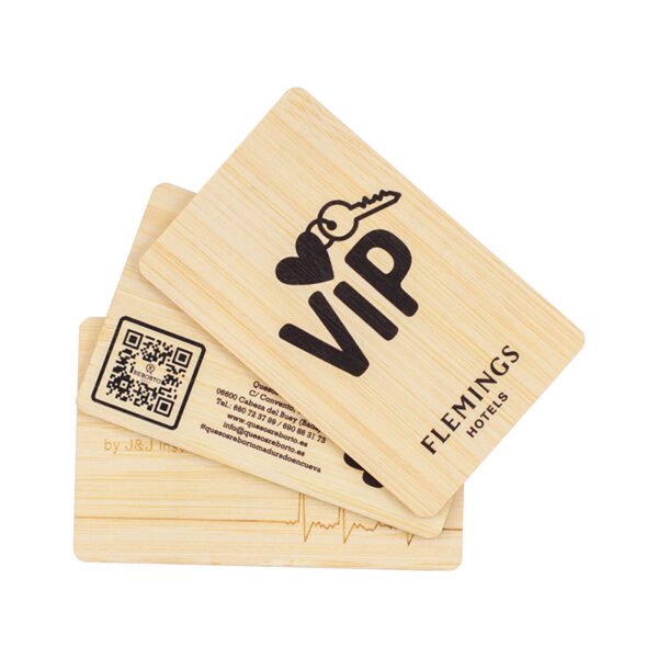 Hotel Wooden Cards